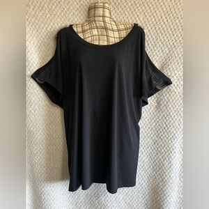 Cato Elegant Black Short Sleeve Top